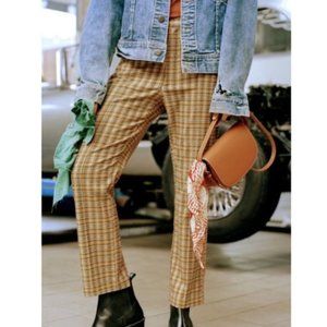 UO Mensy Plaid Straight Leg Trouser Pant